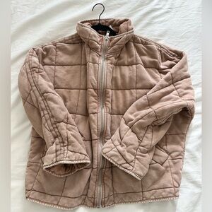 Free People Dolman Quilted Zip Up
